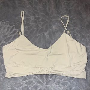 Riot Swim Cree bikini top in Coconut size L